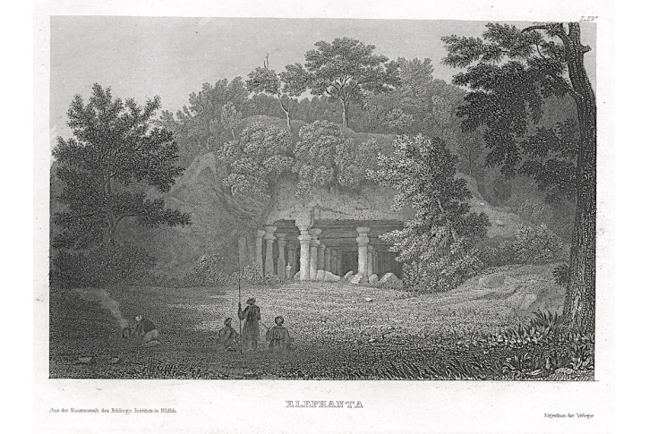 Elephanta Indie, Meyer, oceloryt, 1850