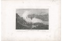 Rheinfall, Meyer, oceloryt, 1850