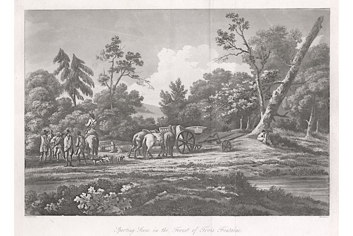 Na lovu, akvatinta, 1806