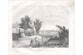 Tunis, Medau, litografie, (1850)