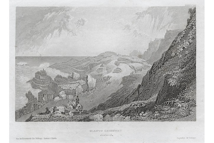 Giant Gauseway, Meyer, oceloryt, 1850
