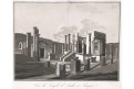 Pompeje, mědiryt, 1824