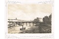 Paris Pont de Caroussel, litografie, (1860)