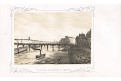 Paris Pont de Caroussel, litografie, (1860)