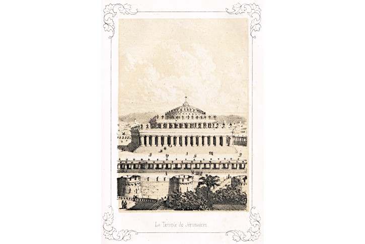 Jerusalem, litografie, (1860)