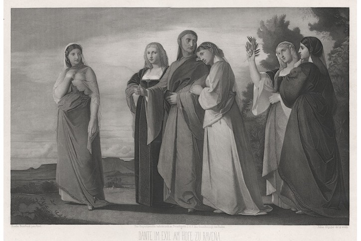 Dante Ravenna, Feuerbach oceloryt, (1860)