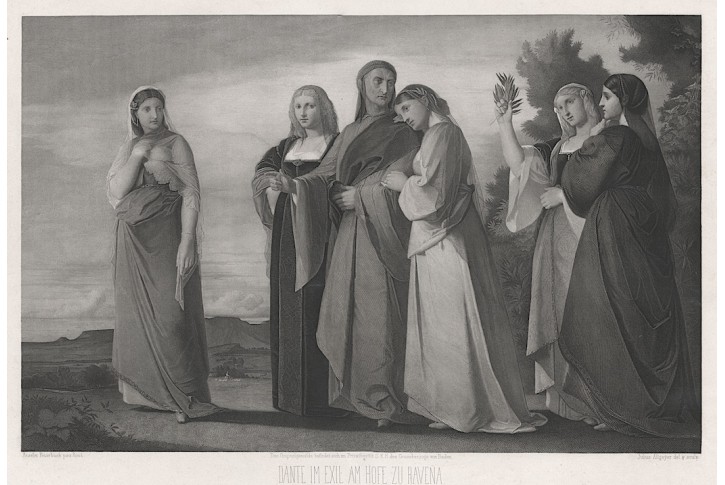 Dante Ravenna, Feuerbach oceloryt, (1860)