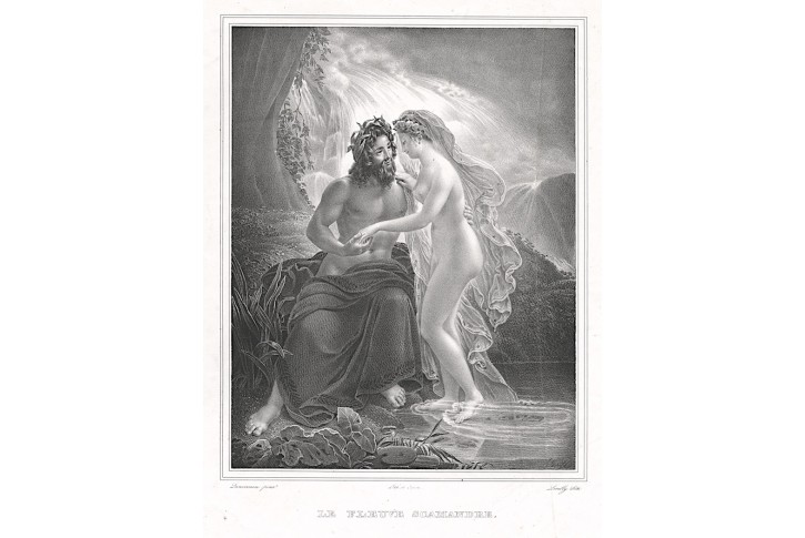 Skamandros, litografie, (1840)