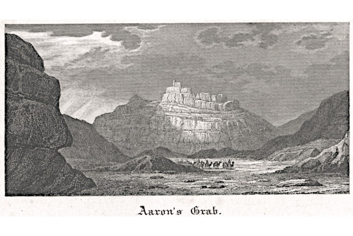 Aaaronův hrob, Malven, oceloryt, 1834
