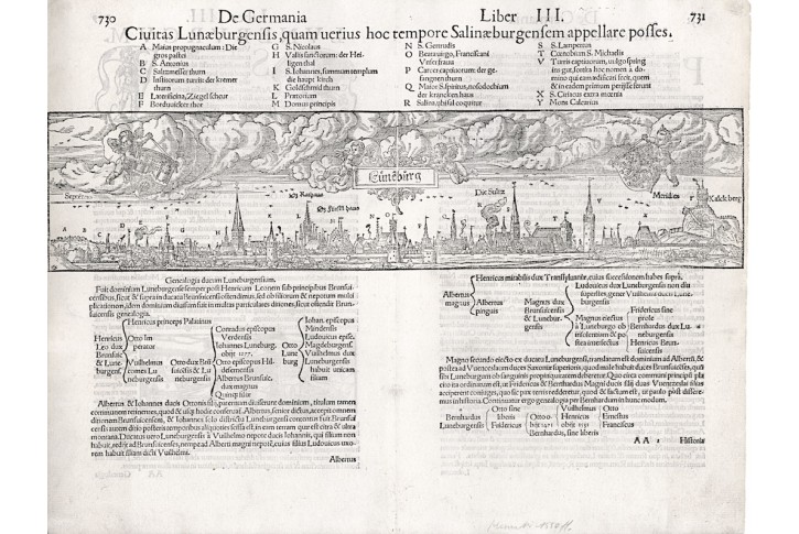 Lüneburg, Münster S., dřevořez , 1550