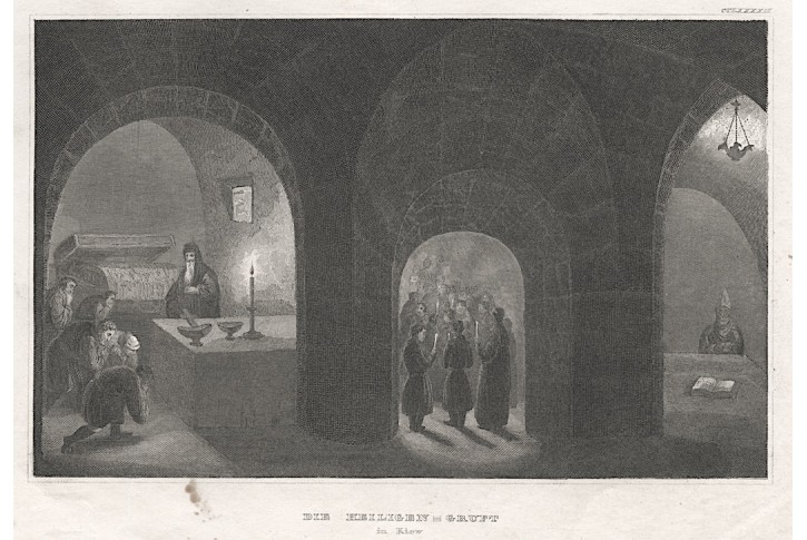 Kyjevskopečerská lávra, Meyer, oceloryt, (1850)