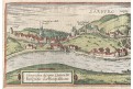 Saarburg, Braun Hoge.., kolor. mědiryt 1617