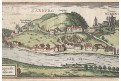 Saarburg, Braun Hoge.., kolor. mědiryt 1617