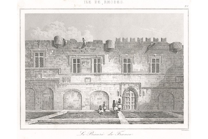 Rhodos Prieure de France, Le Bas, oceloryt 1840