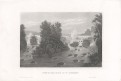 Saint Anthony Falls, Meyer, oceloryt, 1850