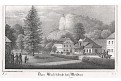 Buschbad bei Meissen, Saxonia, litografie, (1840)
