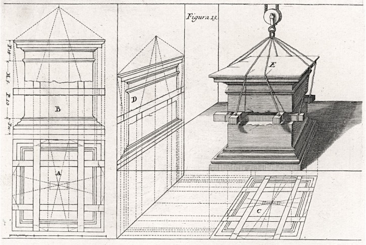 Architektura 13, mědiryt , 1708