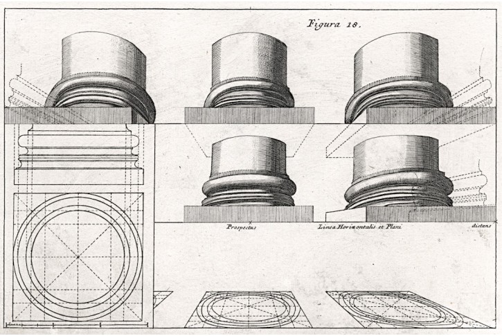 Architektura 18, mědiryt , 1708