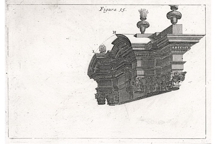 Architektura 35, mědiryt , 1708