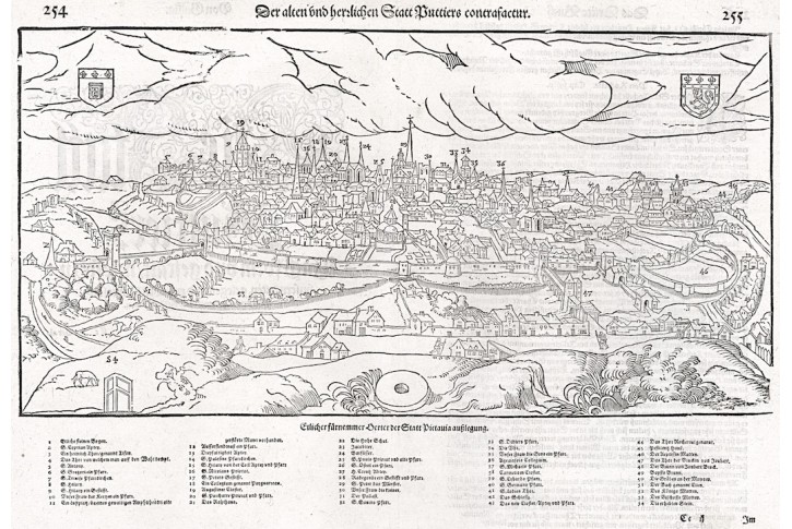 Poitiers, Münster S., dřevořez , 1614