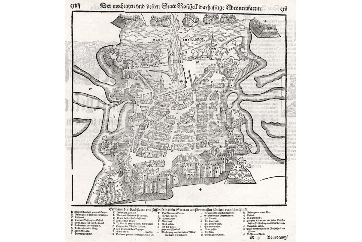 La Rochelle, Münster S., dřevořez , 1574