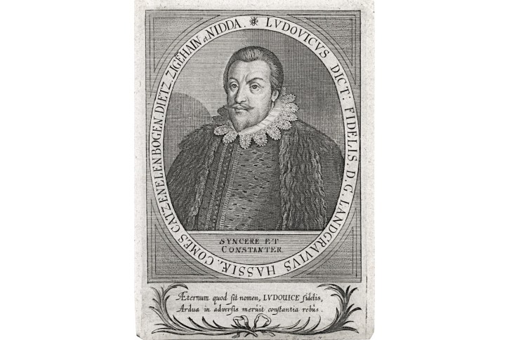 Ludwig von  Catzenelenbogen,  mědiryt (17. stol.)