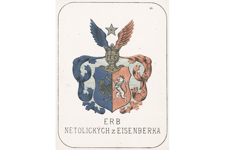 Netolický z Eisenberka, chromolitografie, 1880