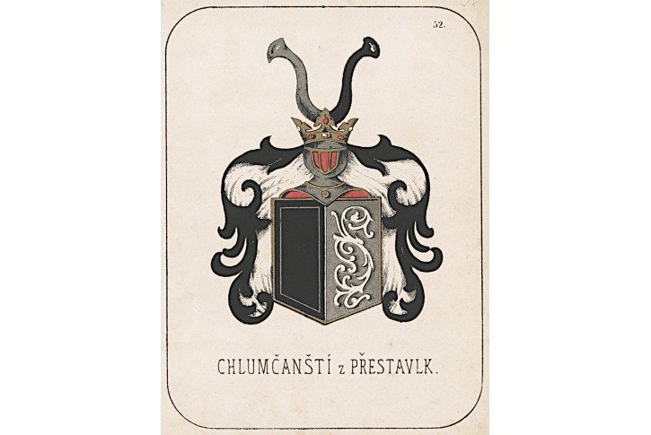 Chlumčanští z Přestavlk, chromolitografie, 1880