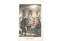 Poklad v klášterním sklepě, kolor. litogr.  (1850)