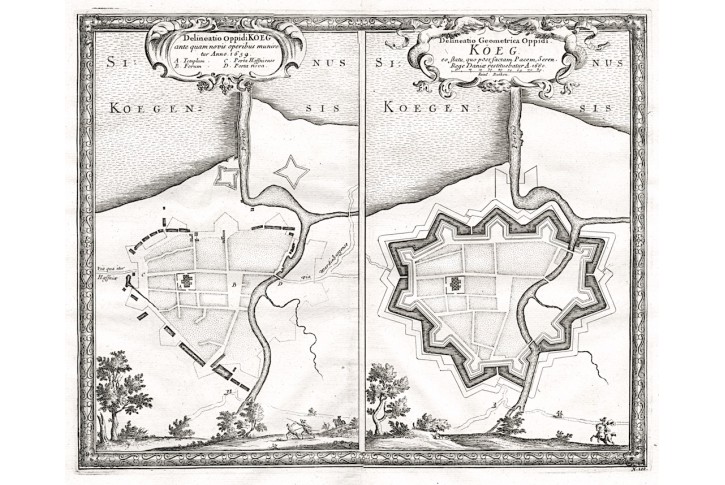 Køge, Puffendorf, mědiryt, 1697