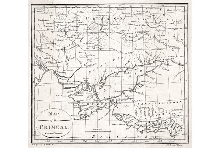 Krym, Anville, mědiryt, 1793