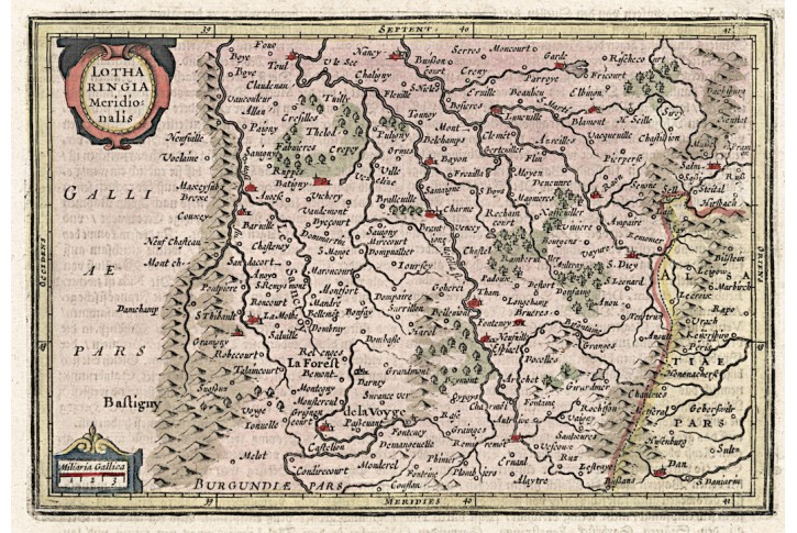Lothringen, Janssonius J., mědiryt, 1651