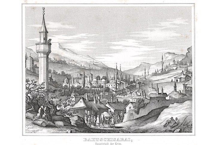 Bachčisaraj,  litografie , (1840)