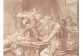 Hra v kostky vojáci, Bonnet, lept (1780)