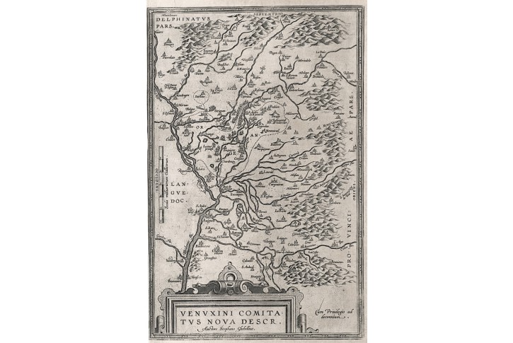Venaissin, Ortelius A., mědiryt, (1600)