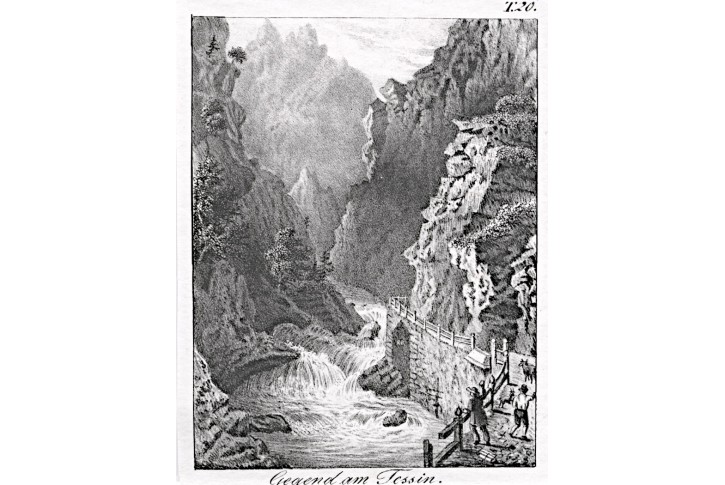 Tessin, litografie, (1860)