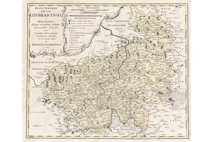 Homann dědicové : Litoměřický, mědiryt, 1774