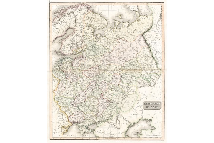 Russia European, Thomson, mědiryt, 1817