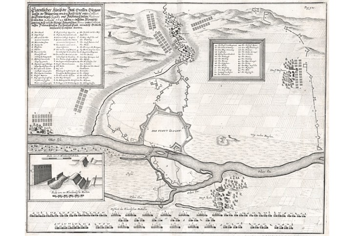 Glogau, Merian, mědiryt, 1648