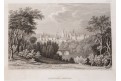 Alnwick Castle, Meyer, oceloryt, 1850