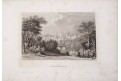 Alnwick Castle, Meyer, oceloryt, 1850