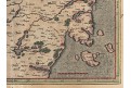 Mercator , Jutiae - Dánsko, mědiryt, (1600)