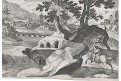 Sadeler - Tempesta : Krajina s, mědiryt , (1620)