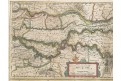 Rheni Vahalis et Mosae, Hondius, mědiryt, (1630)