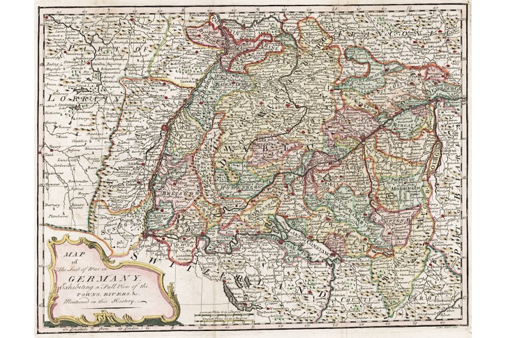 Germany, kolor. mědiryt, 1736