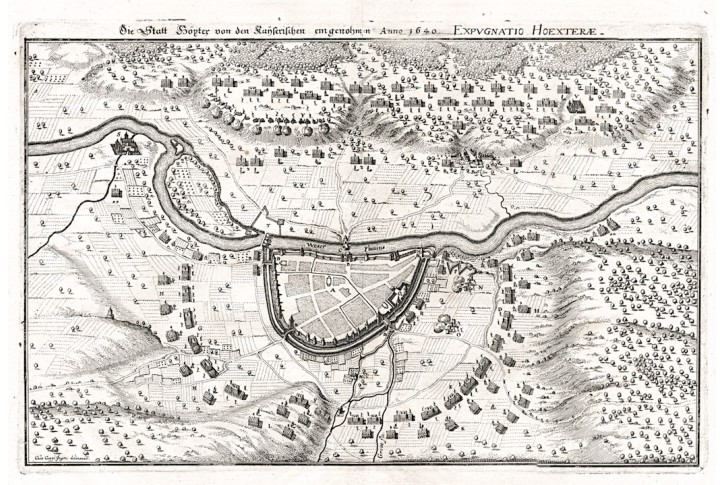 Höpfer bitva, Merian, mědiryt, 1643