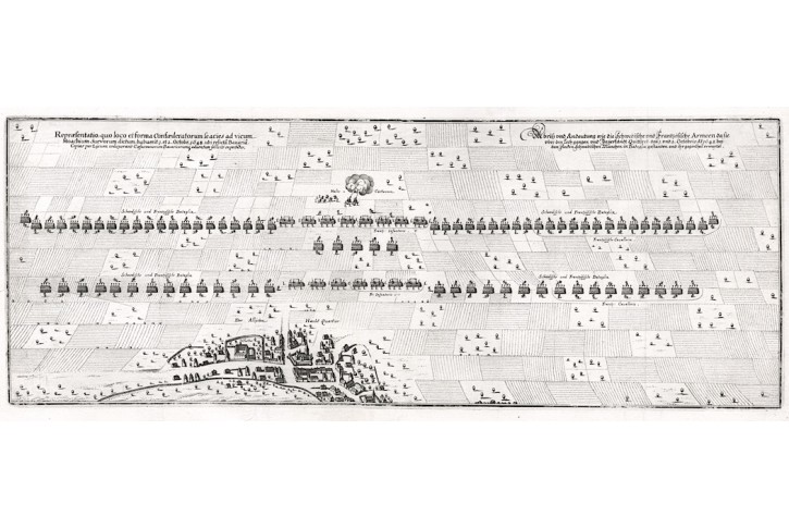 SCHWABMÜNCHEN, Merian, mědiryt, 1652