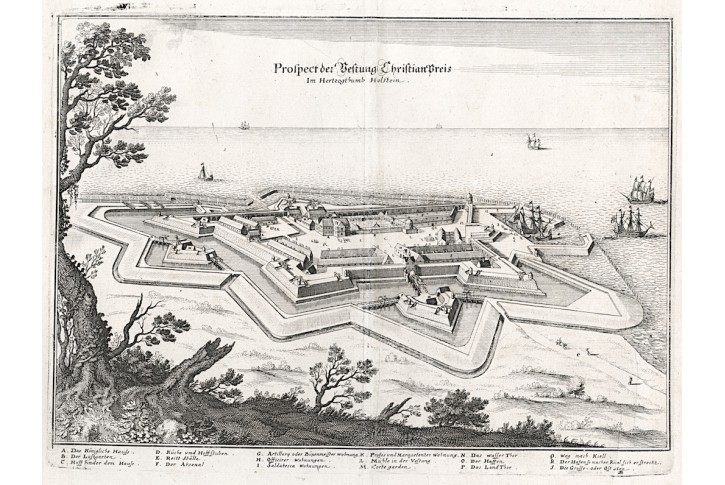Christian Preis, Merian, mědiryt, 1653