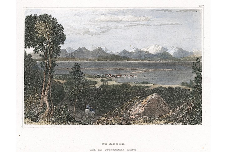 Santa Maura, Meyer, kolor. oceloryt, 1850