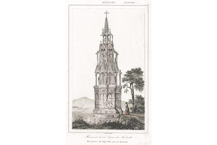 Wien Neustadt, Le Bas, kolor.oceloryt 1842